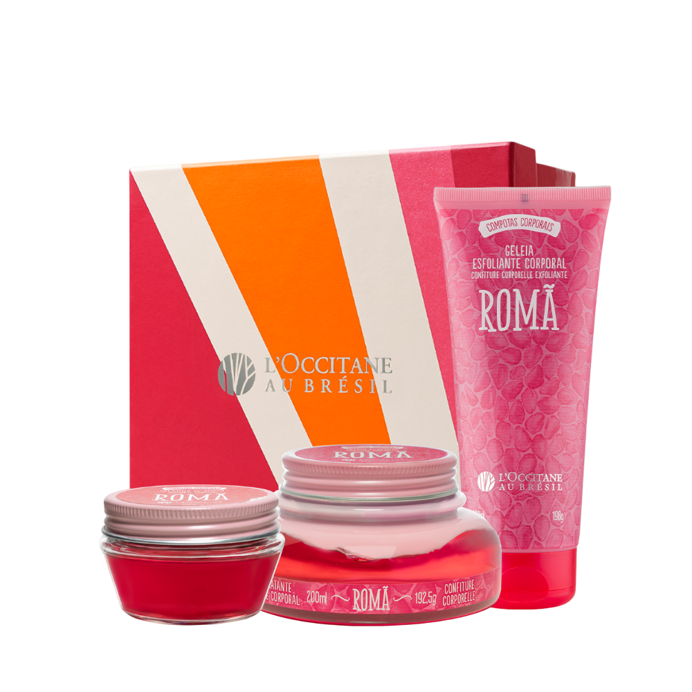 Presente Banho Romã: Esfoliante e Hidratação